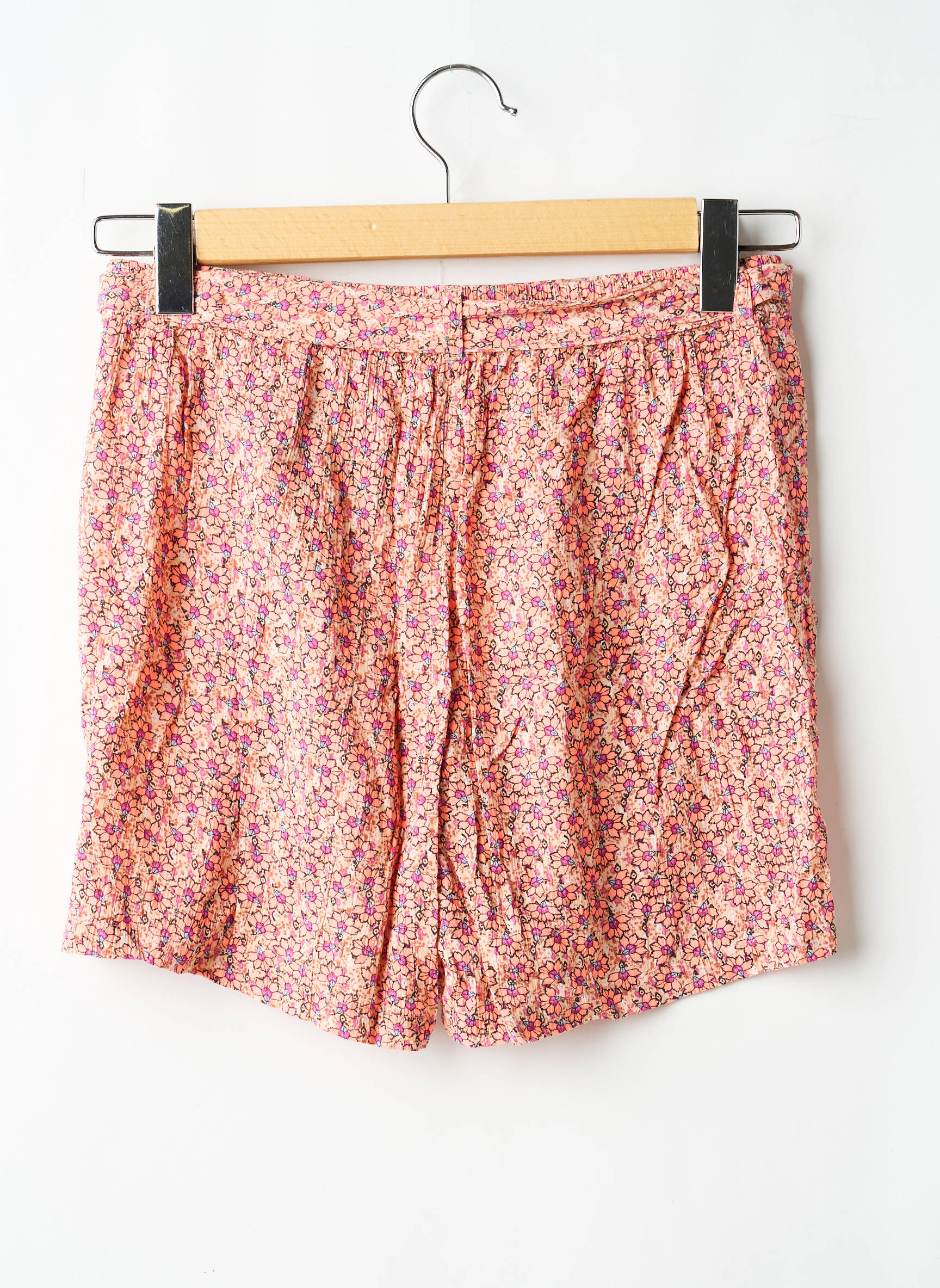 Short poches taille élastique rose GARCIA fille