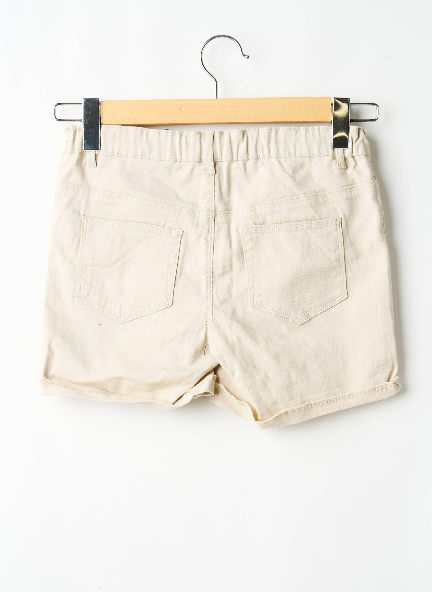 Short stretch taille élastique beige ONLY fille