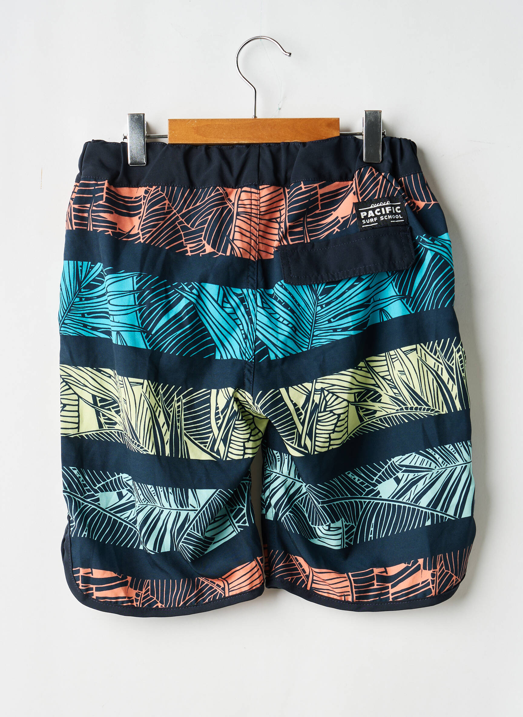 Short de bain tissage imperméable bleu NAME IT garçon