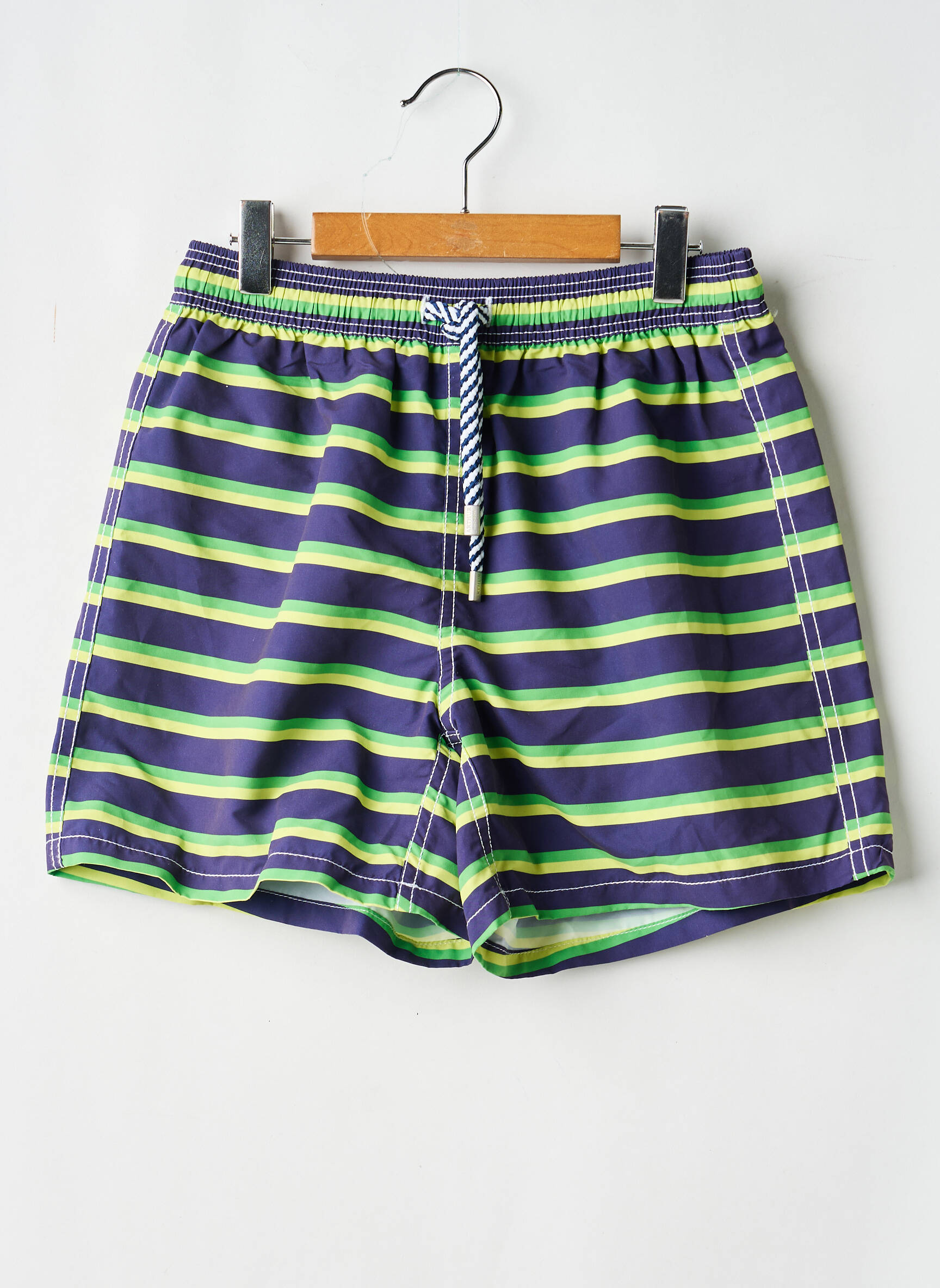 Short de bain imprimé rayures vert ARTHUR garçon