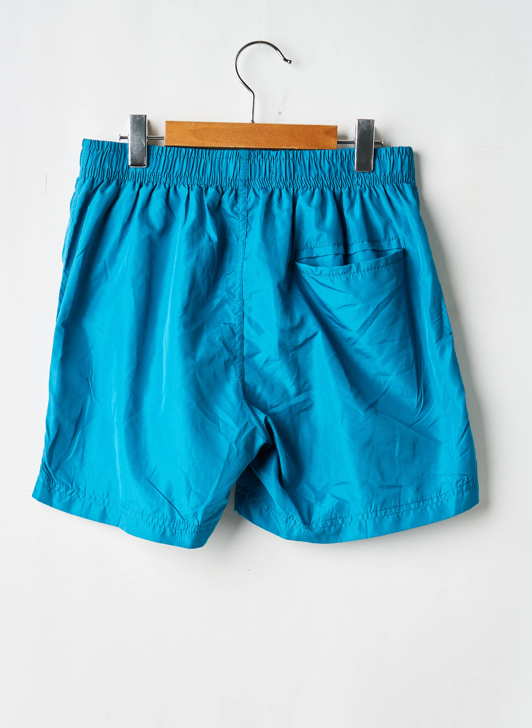 Short de bain effet matière satinée bleu LAGON BLEU garçon