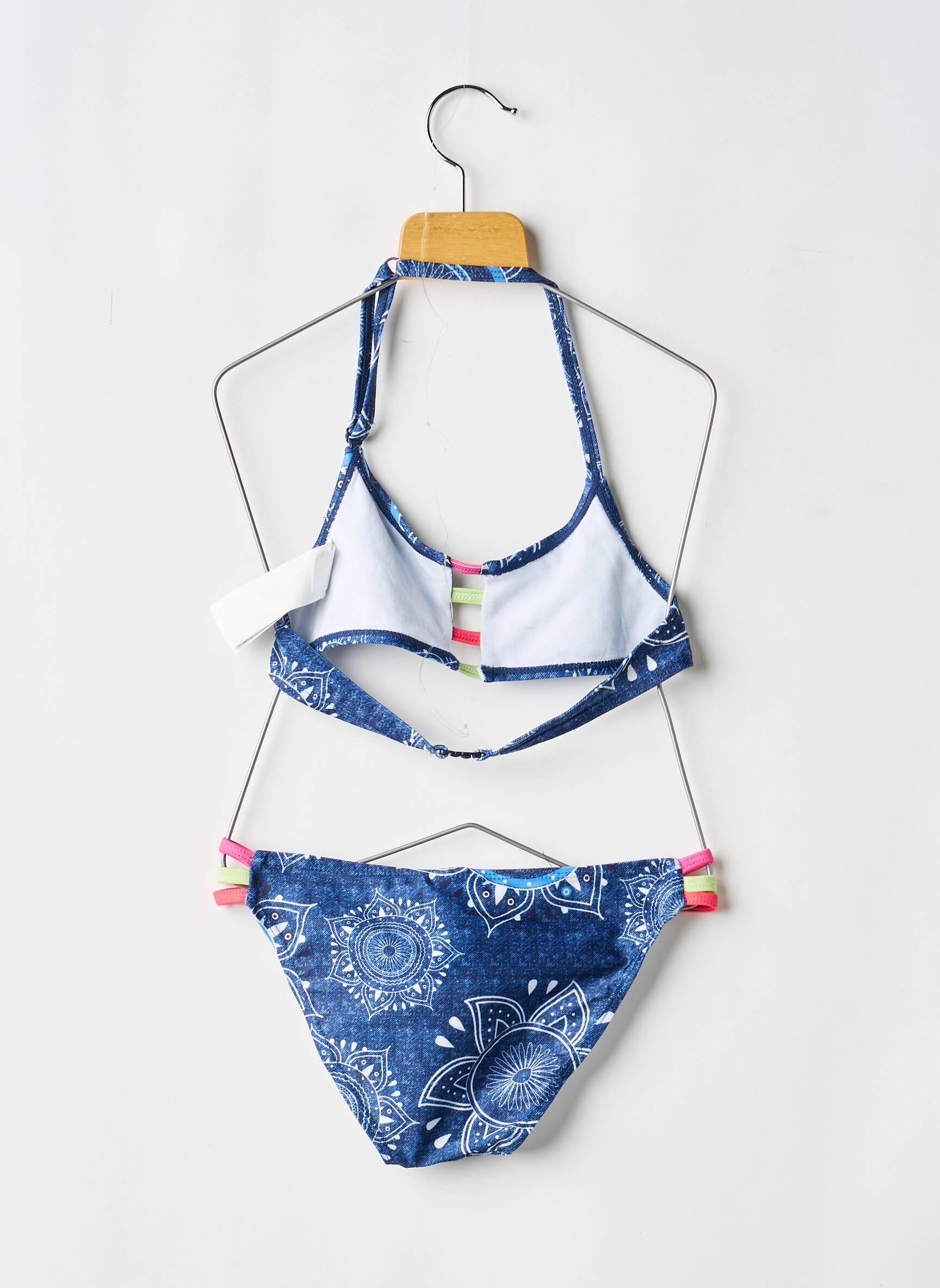 Maillot de bain 2 pièces stretch bleu LOSAN fille