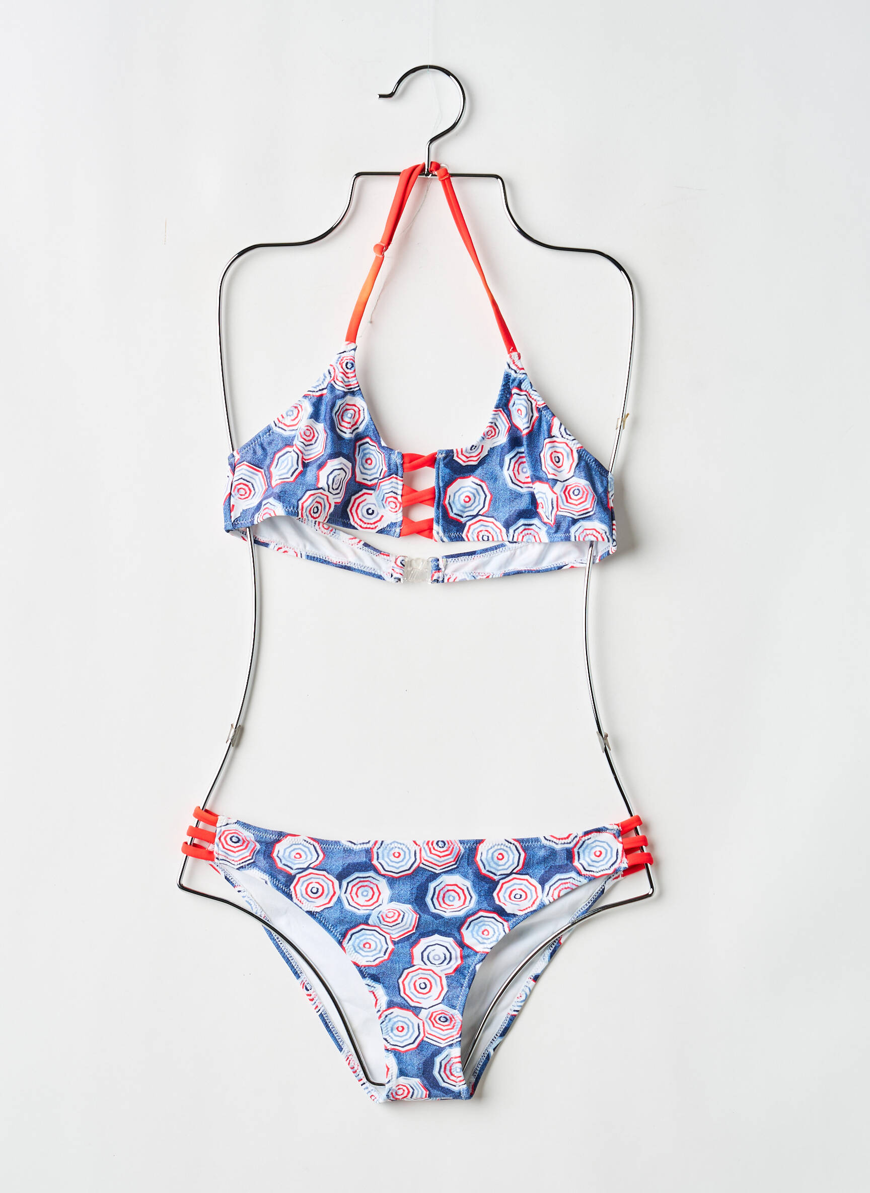 Maillot de bain 2 pièces stretch bleu MAYORAL fille