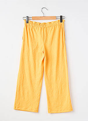 Pantalon droit coupe droite taille ajustable jaune GARCIA fille