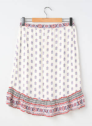 Jupe mi-longue imprimé fleurs beige PEPE JEANS fille