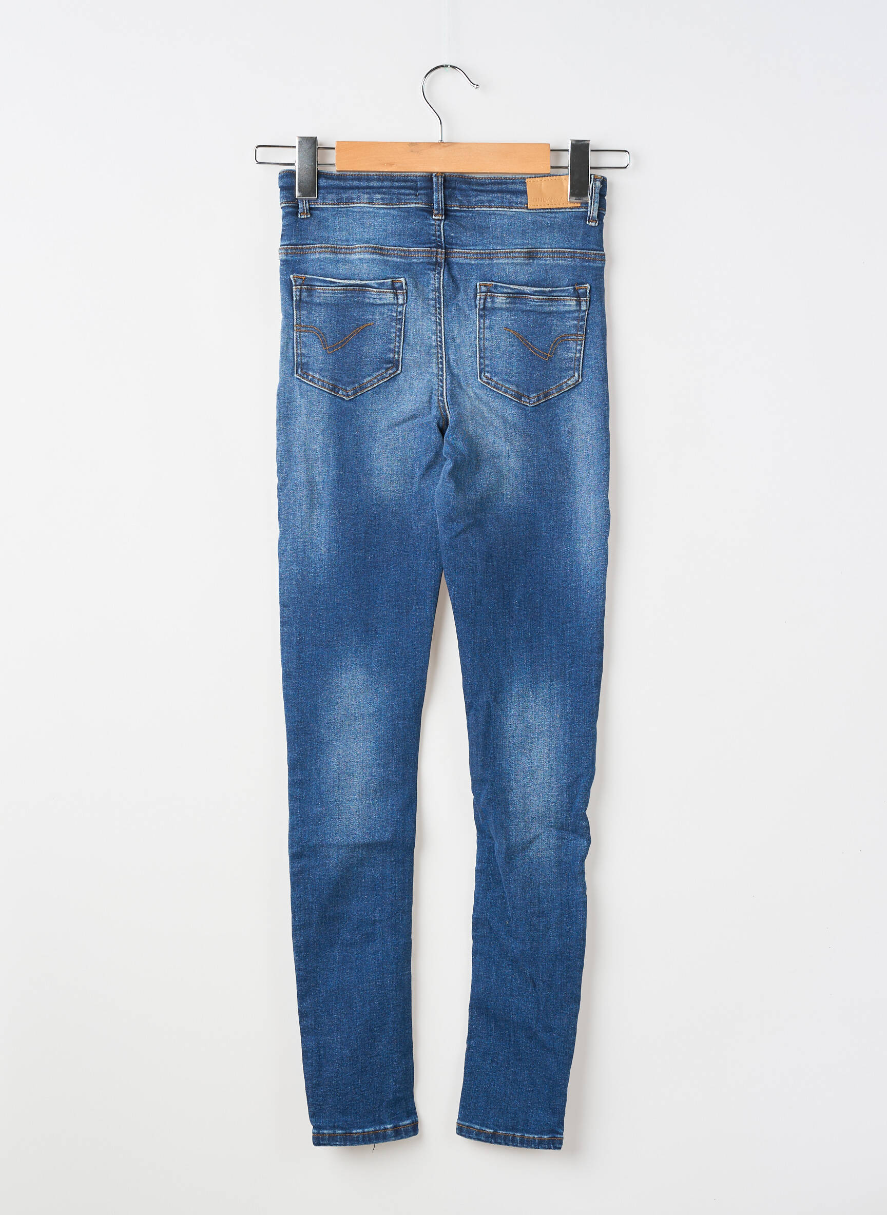 Jeans skinny stretch taille ajustable bleu KIDS ONLY fille