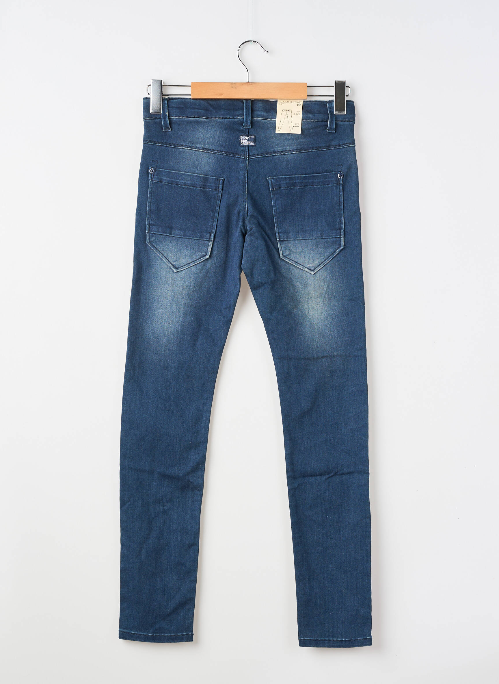 Jeans coupe slim stretch taille ajustable bleu NAME IT fille