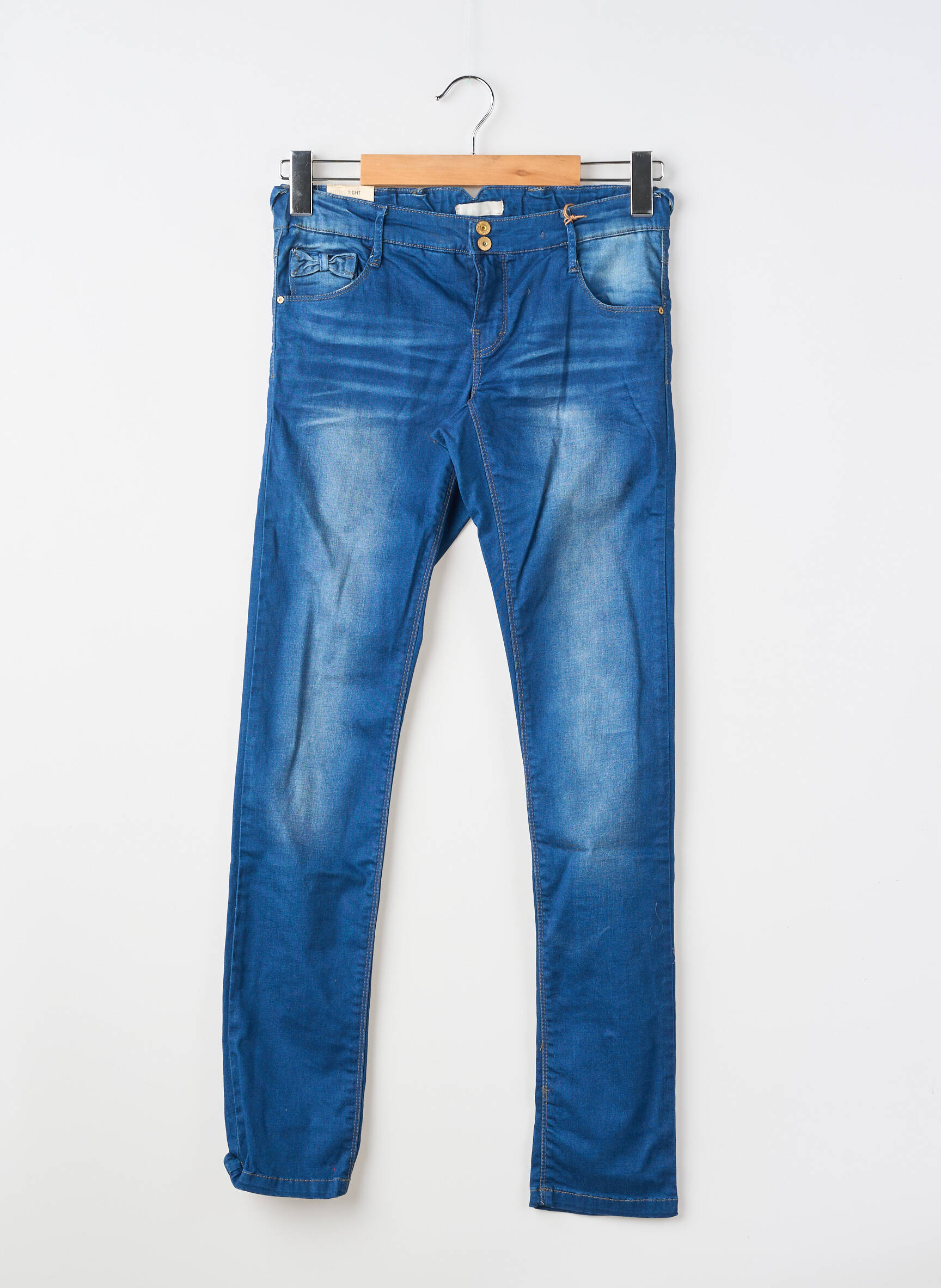 Jeans coupe slim stretch taille ajustable bleu NAME IT fille