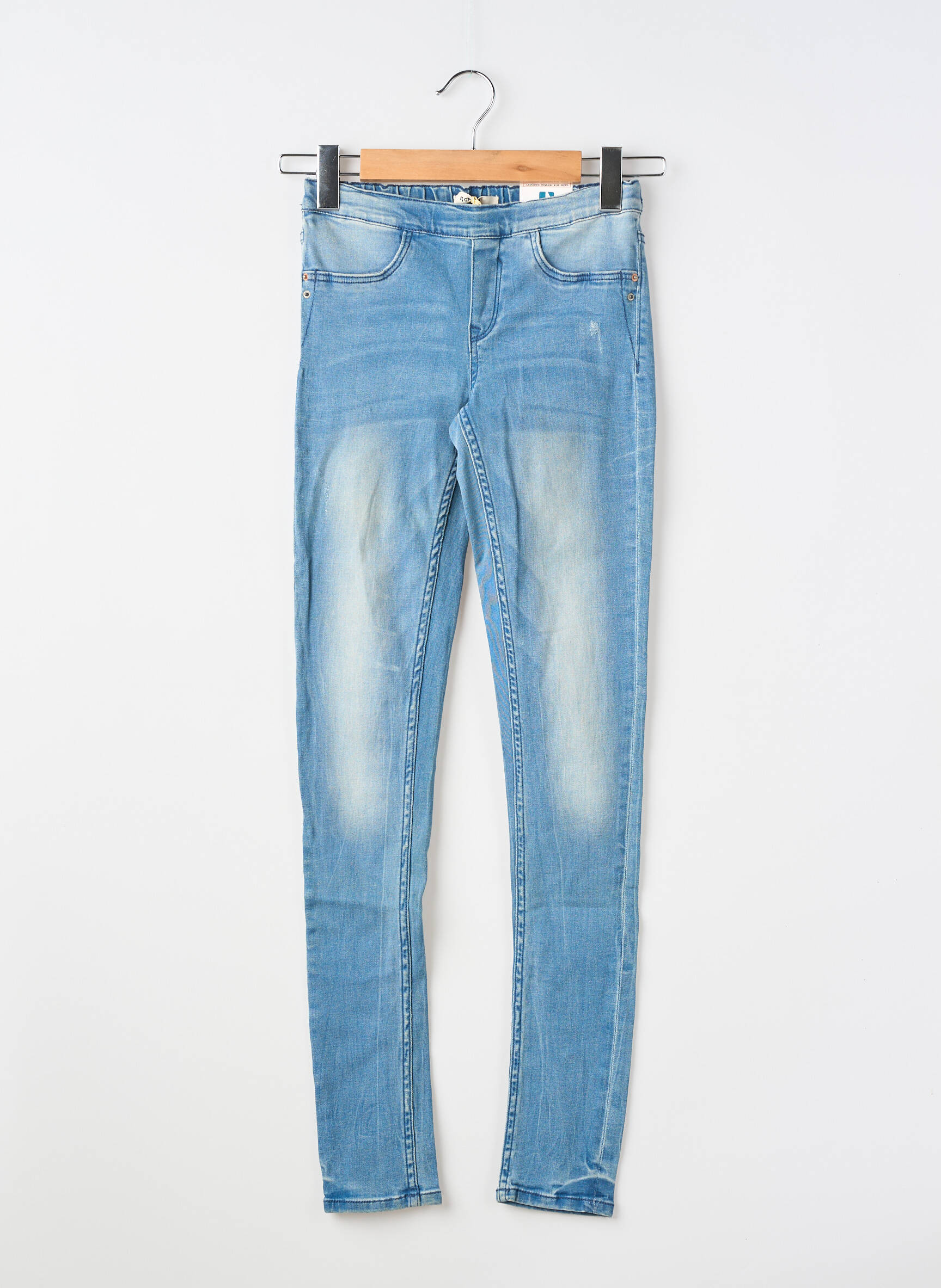 Jeans skinny stretch taille élastique bleu GARCIA fille