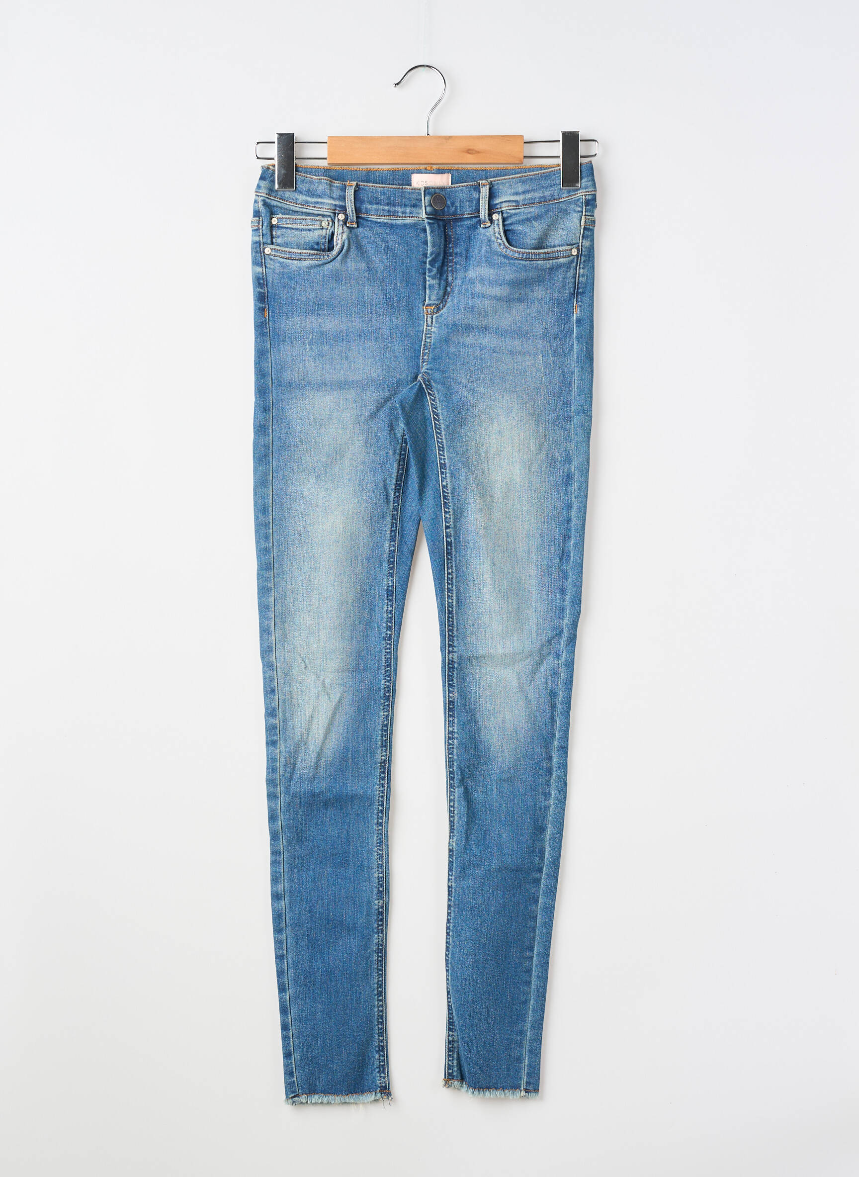 Jeans skinny stretch taille ajustable bleu KIDS ONLY fille