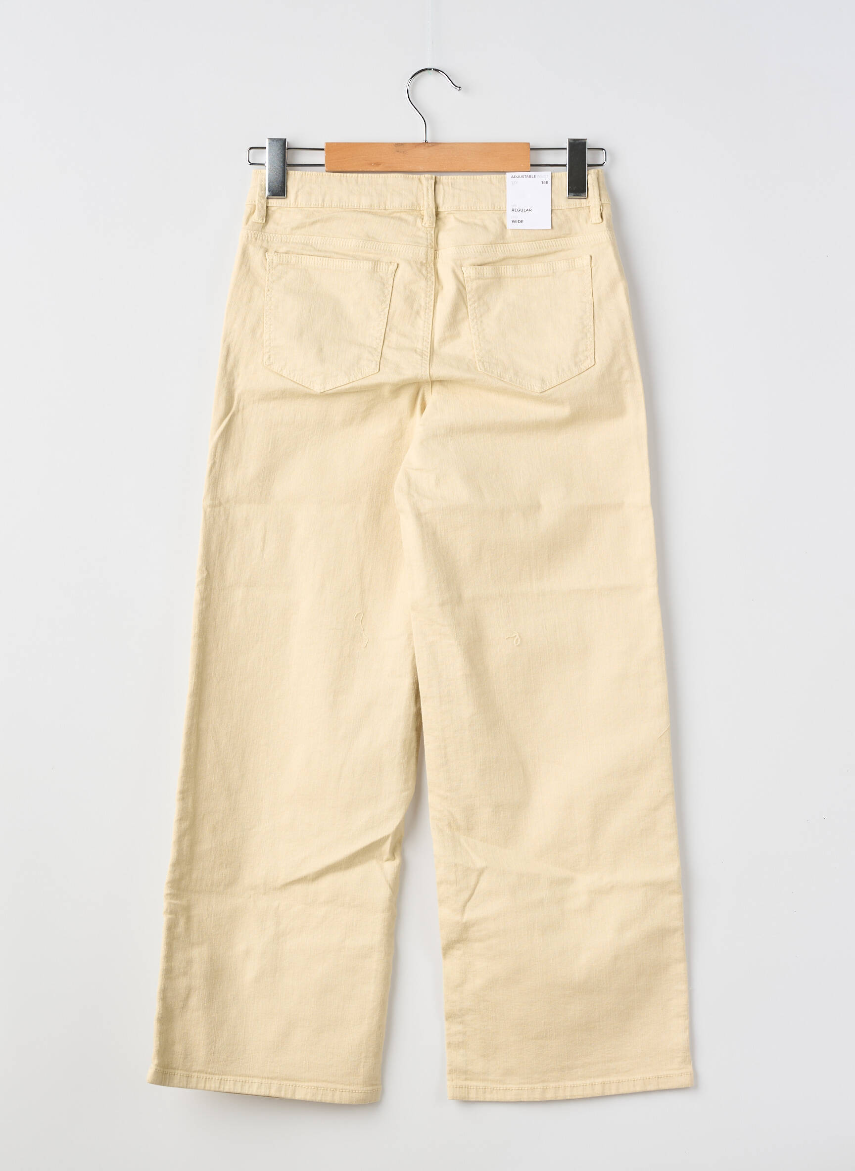 Jeans coupe large stretch taille ajustable beige NAME IT fille