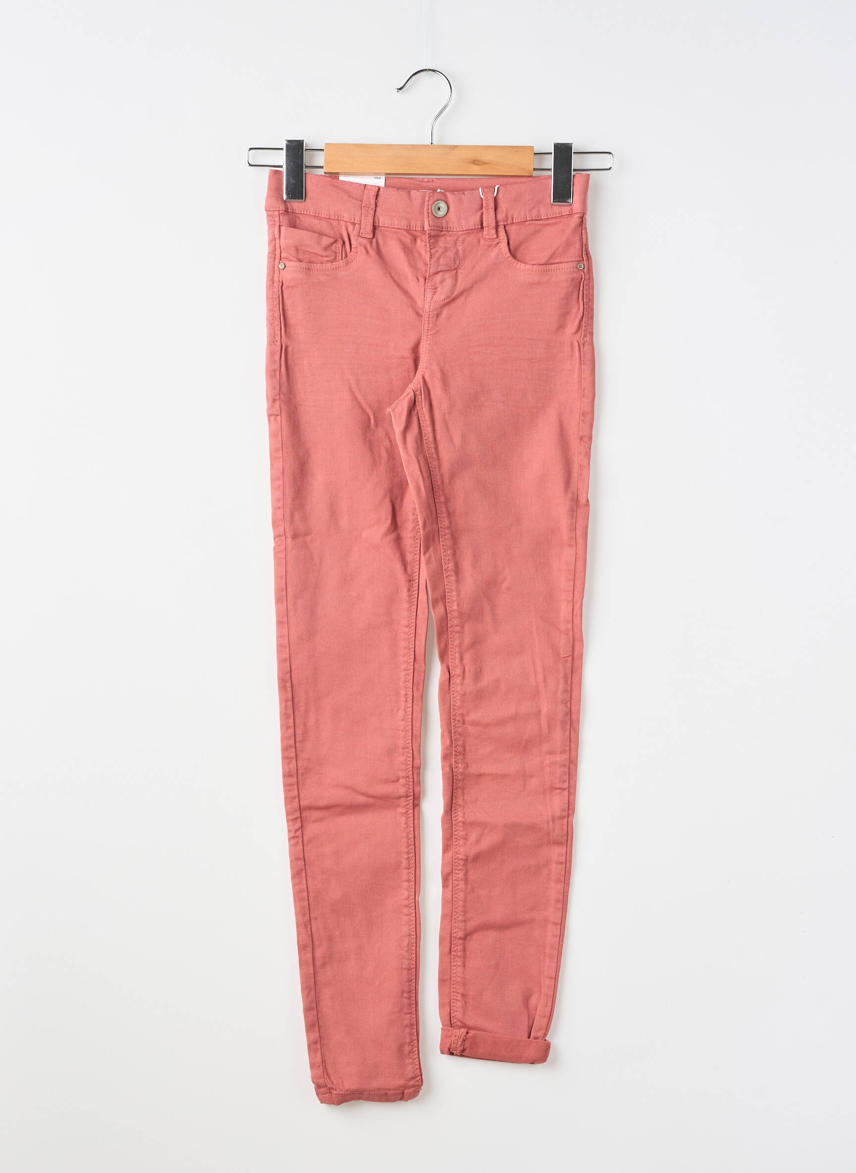 Jeans skinny stretch taille ajustable rose NAME IT fille