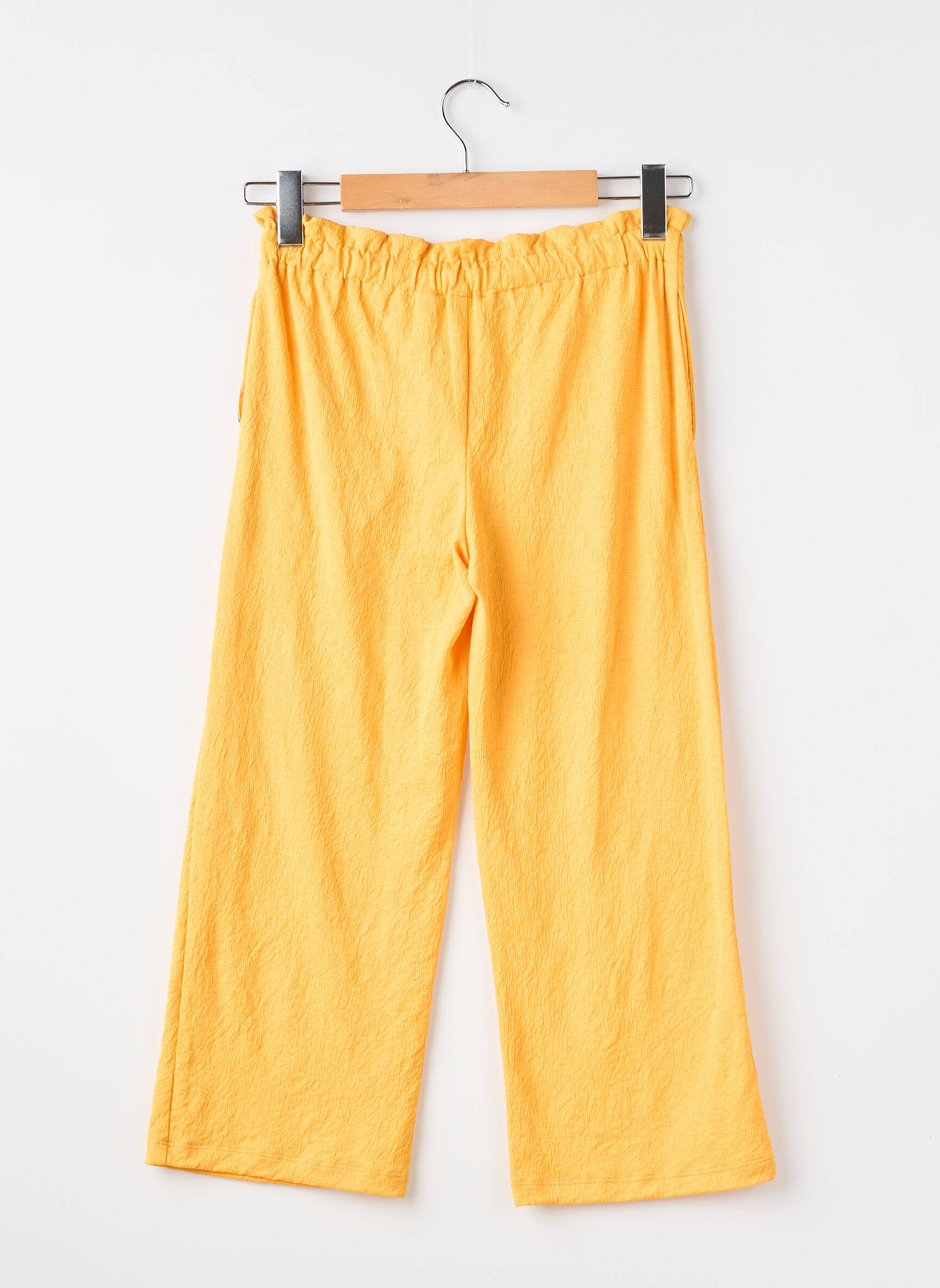 Pantalon droit coupe droite taille ajustable jaune GARCIA fille