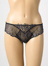 Tanga effet matière satinée noir LISE CHARMEL femme