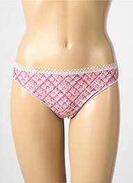 Tanga effet matière satinée rose ANTIGEL femme