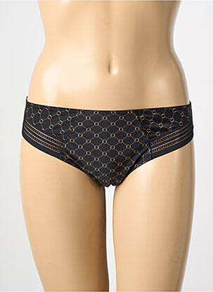 Culotte tissage satiné noir ANTIGEL femme