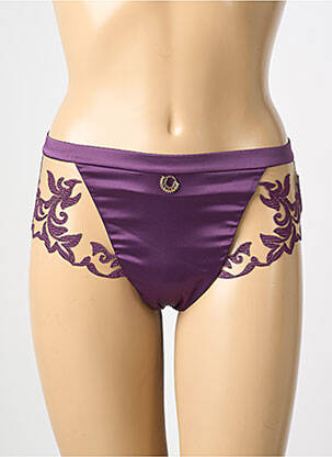 Shorty tissage satiné violet PRELUDE femme