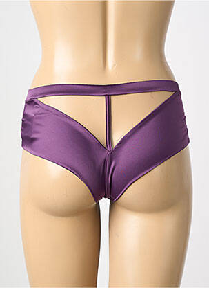 Shorty tissage satiné violet PRELUDE femme