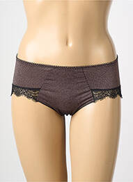 Shorty effet matière satinée marron ANTIGEL femme