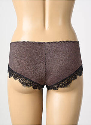 Shorty effet matière satinée marron ANTIGEL femme