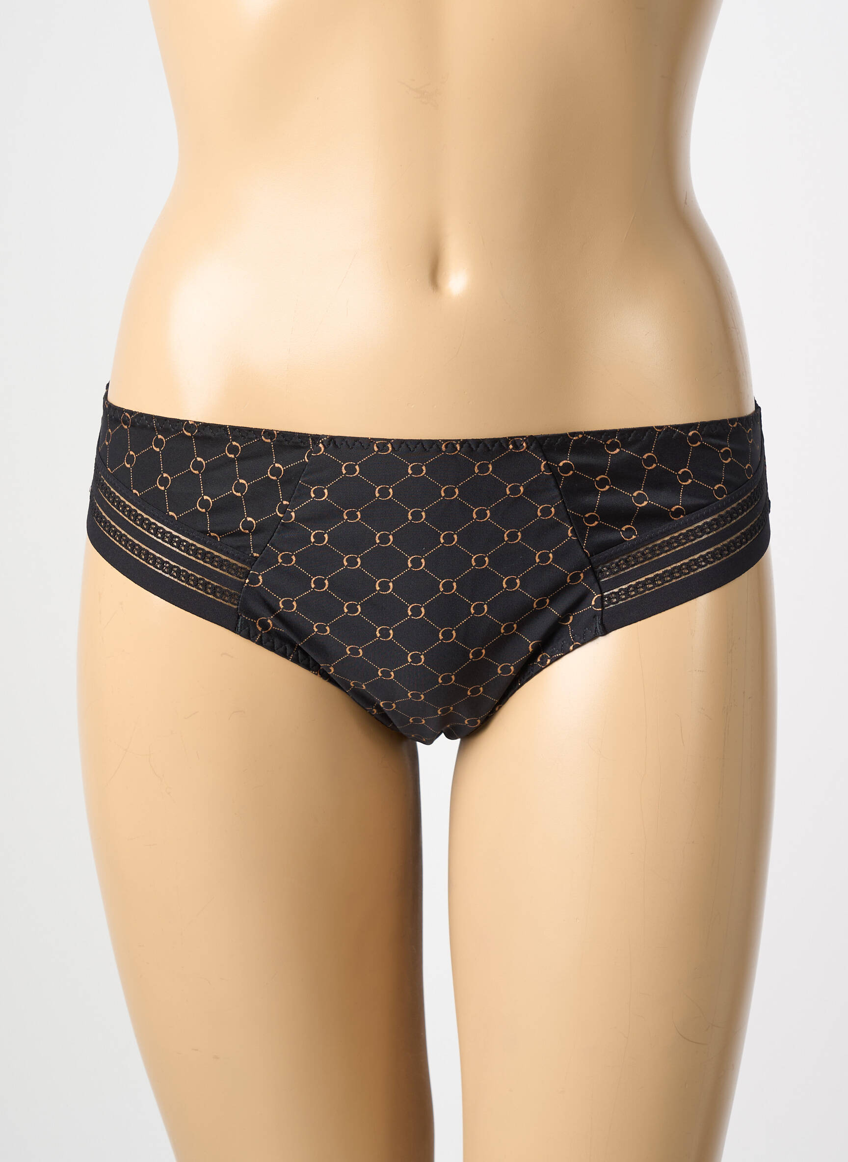 Culotte tissage satiné noir ANTIGEL femme