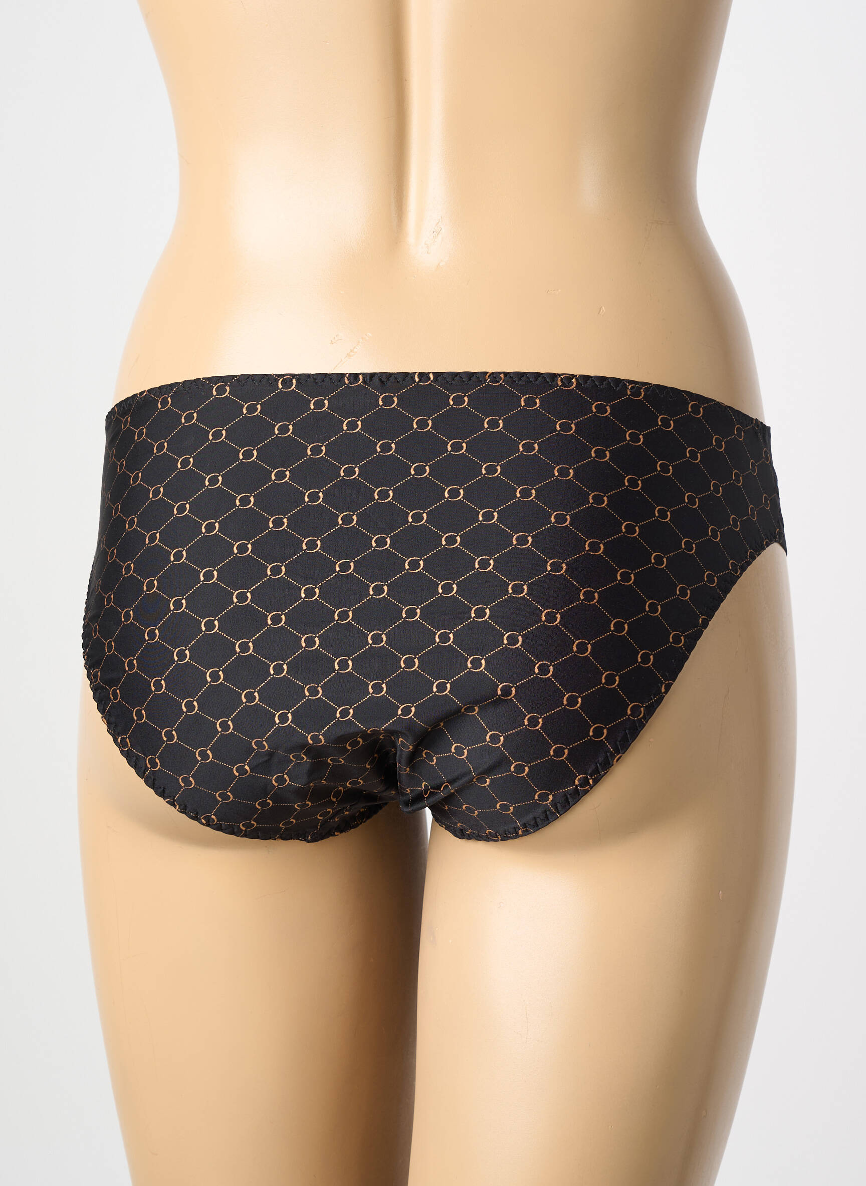 Culotte tissage satiné noir ANTIGEL femme