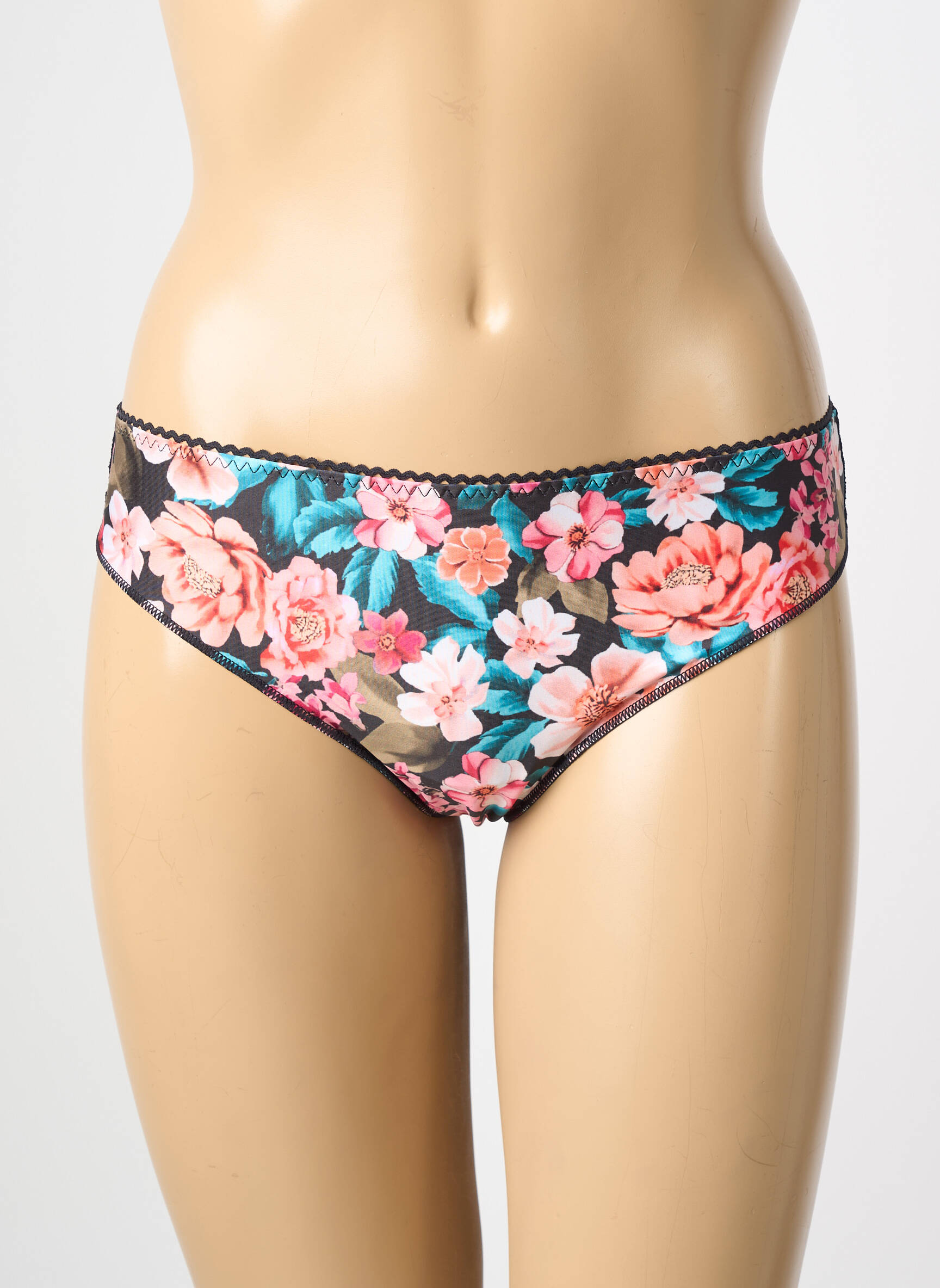 Culotte tissage satiné noir ANTIGEL femme