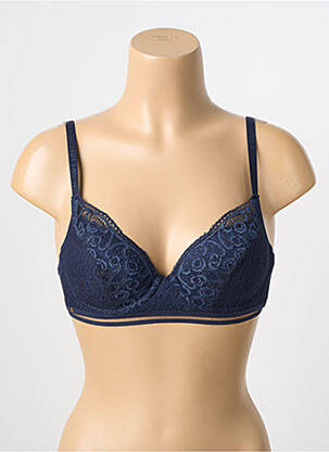 Soutien-gorge légère et transparente haut soutien-gorge moulé bleu LOU femme