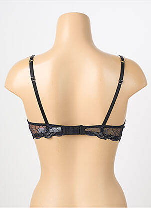 Soutien-gorge effet matière satinée haut soutien-gorge moulé noir LISE CHARMEL femme