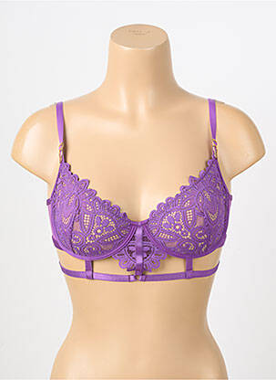 Soutien-gorge légère et transparente haut soutien-gorge emboitant violet JOLIDON femme