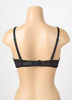 Soutien-gorge effet matière satinée haut soutien-gorge emboitant noir ANTIGEL femme