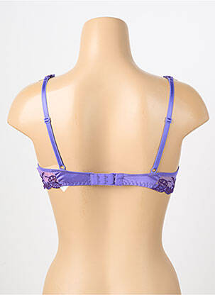 Soutien-gorge effet matière satinée haut soutien-gorge emboitant violet LISE CHARMEL femme