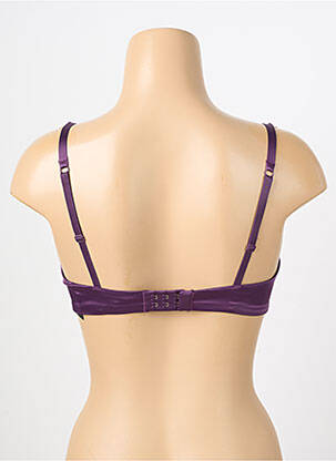 Soutien-gorge effet matière satinée haut soutien-gorge emboitant violet PRELUDE femme