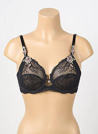 Soutien-gorge légère et transparente haut soutien-gorge emboitant noir LISE CHARMEL femme