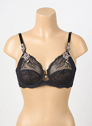 Soutien-gorge légère et transparente haut soutien-gorge emboitant noir LISE CHARMEL femme