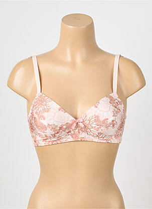 Soutien-gorge effet matière satinée haut soutien-gorge emboitant rose ANTIGEL femme