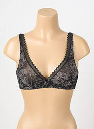 Soutien-gorge sans armature haut soutien-gorge emboitant noir LOU femme