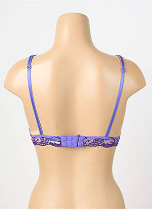 Soutien-gorge effet matière satinée haut soutien-gorge emboitant violet LISE CHARMEL femme