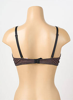 Soutien-gorge effet matière satinée haut soutien-gorge emboitant marron ANTIGEL femme