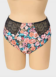Culotte tissage satiné noir ANTIGEL femme