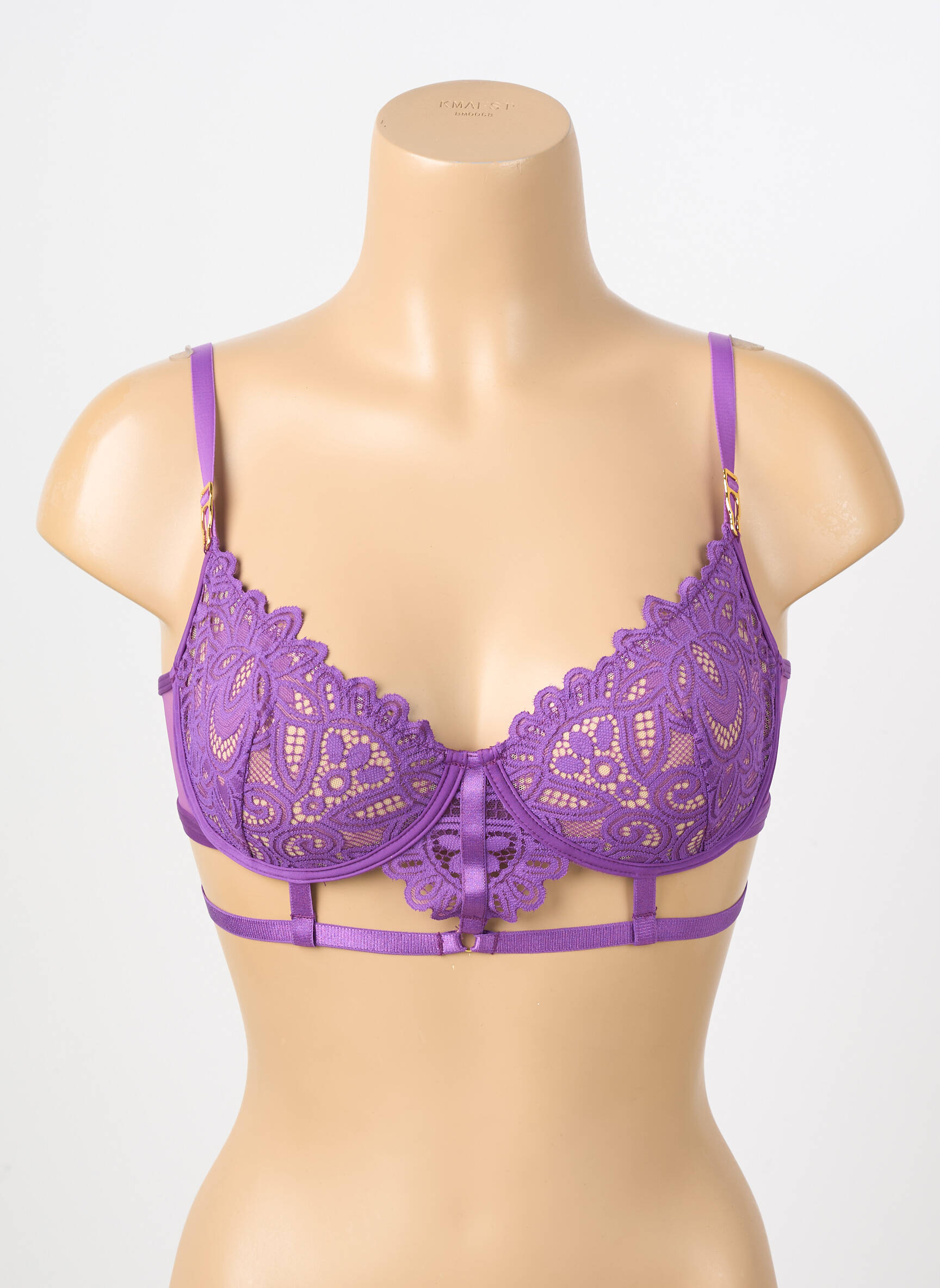 Soutien-gorge légère et transparente haut soutien-gorge emboitant violet JOLIDON femme