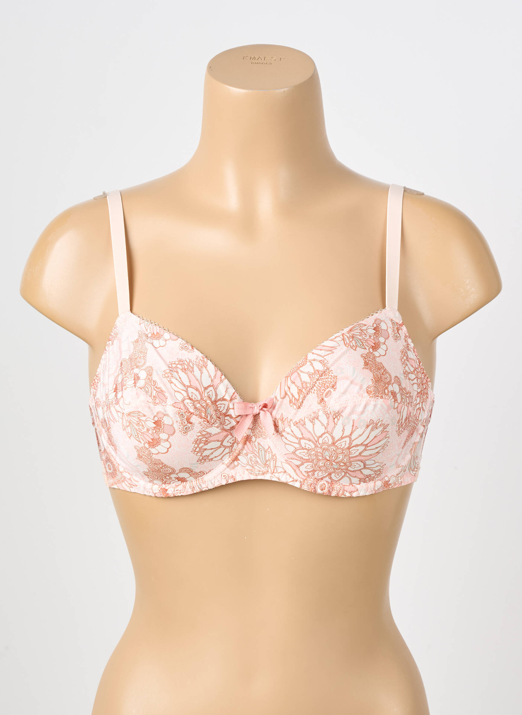Soutien-gorge effet matière satinée haut soutien-gorge emboitant rose ANTIGEL femme