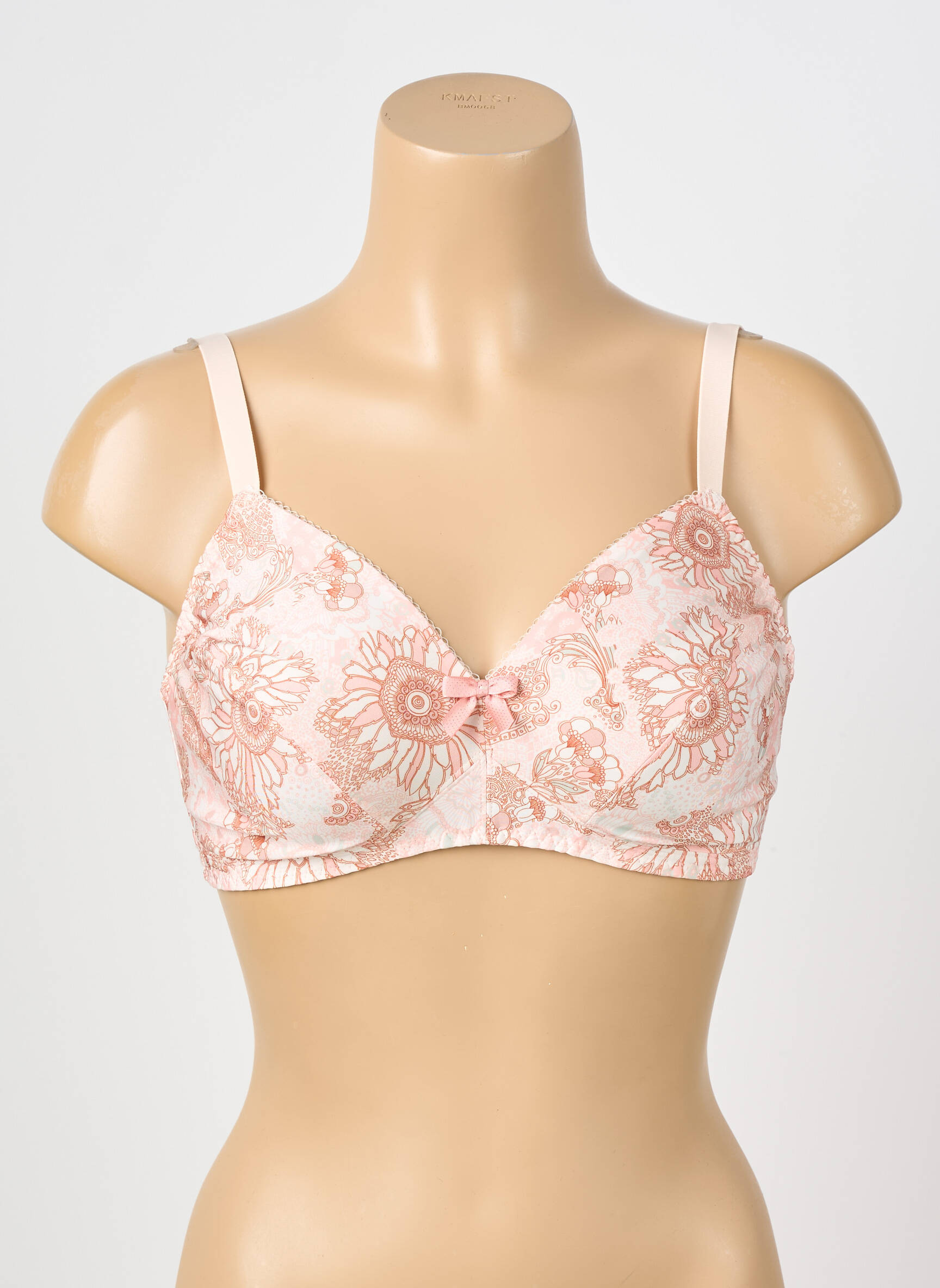 Soutien-gorge effet matière satinée haut soutien-gorge emboitant rose ANTIGEL femme
