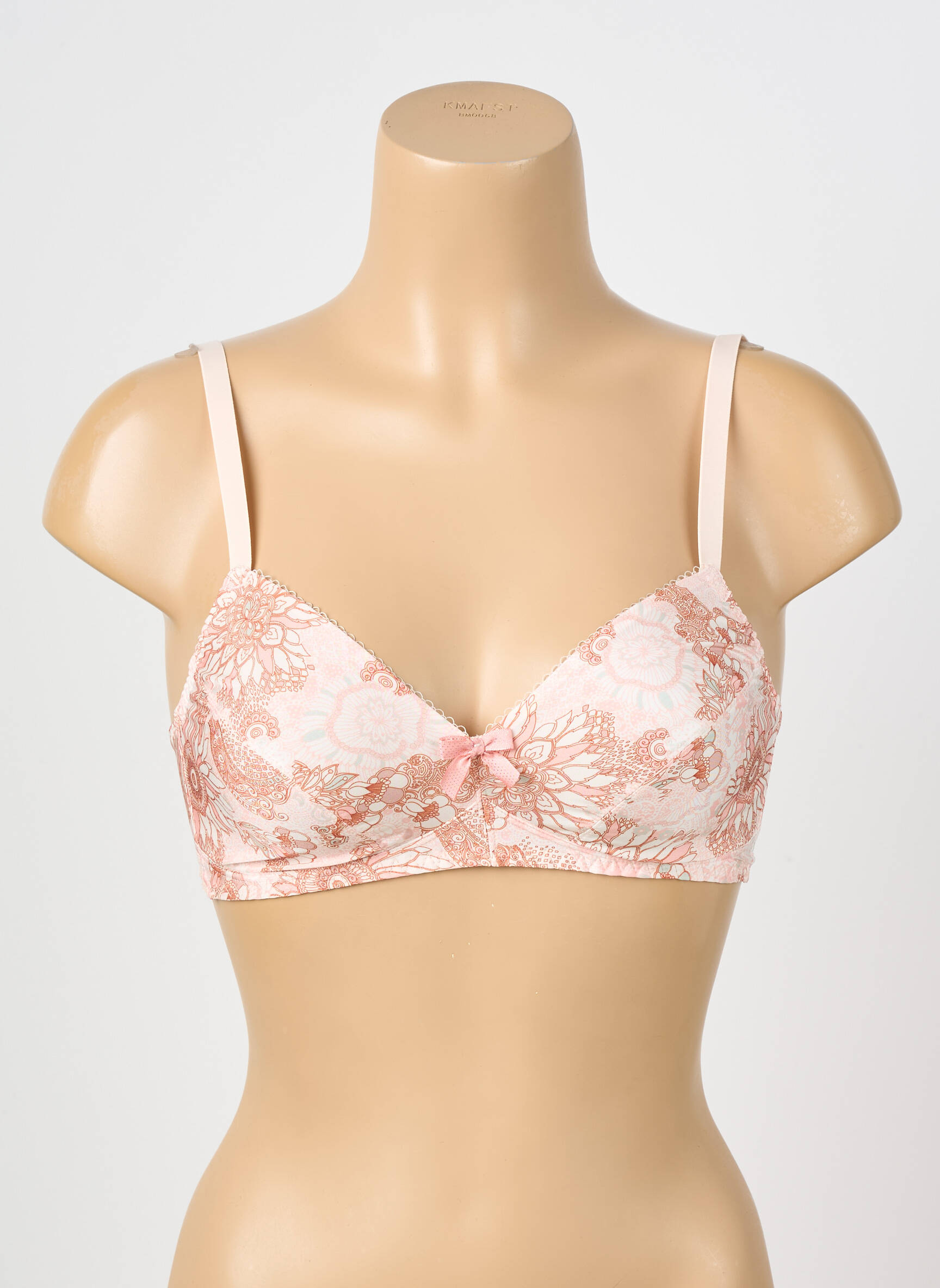 Soutien-gorge effet matière satinée haut soutien-gorge emboitant rose ANTIGEL femme