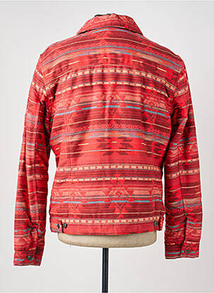 Veste casual fermeture boutonnée sur le devant rouge IRON AND RESIN homme