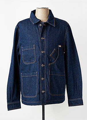Veste casual fermeture boutonnée sur le devant bleu IRON AND RESIN homme