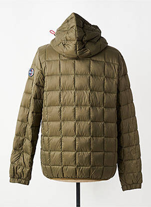 Doudoune manches longues a capuche vert DAYTONA homme
