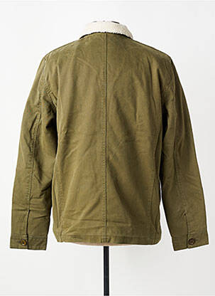 Veste casual fermeture boutonnée sur le devant vert IRON AND RESIN homme