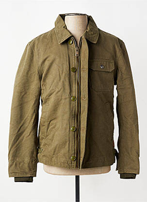 Blouson finition intérieure doublure polaire vert IRON AND RESIN homme