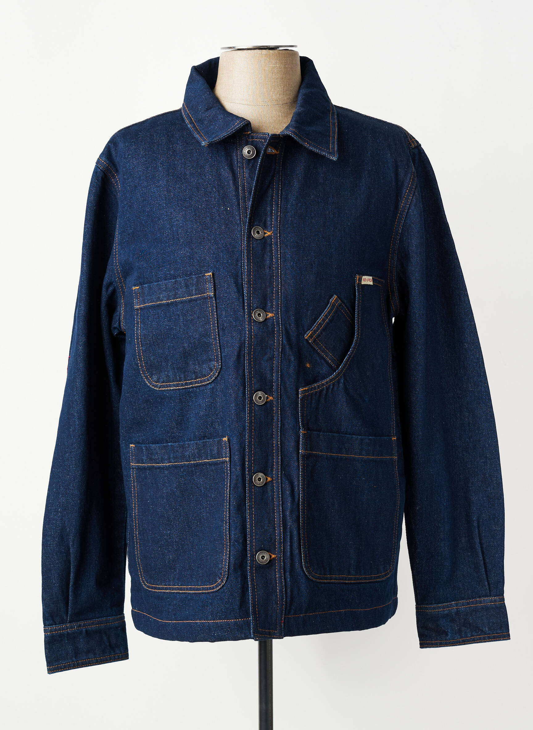 Veste casual fermeture boutonnée sur le devant bleu IRON AND RESIN homme